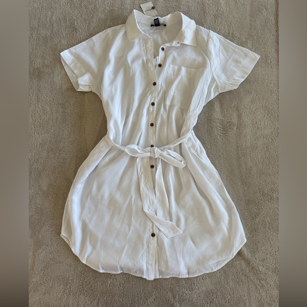 Forever 21 White Shirt Dress Size 1X